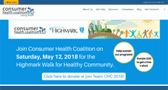 Desktop Screenshot of consumerhealthcoalition.org